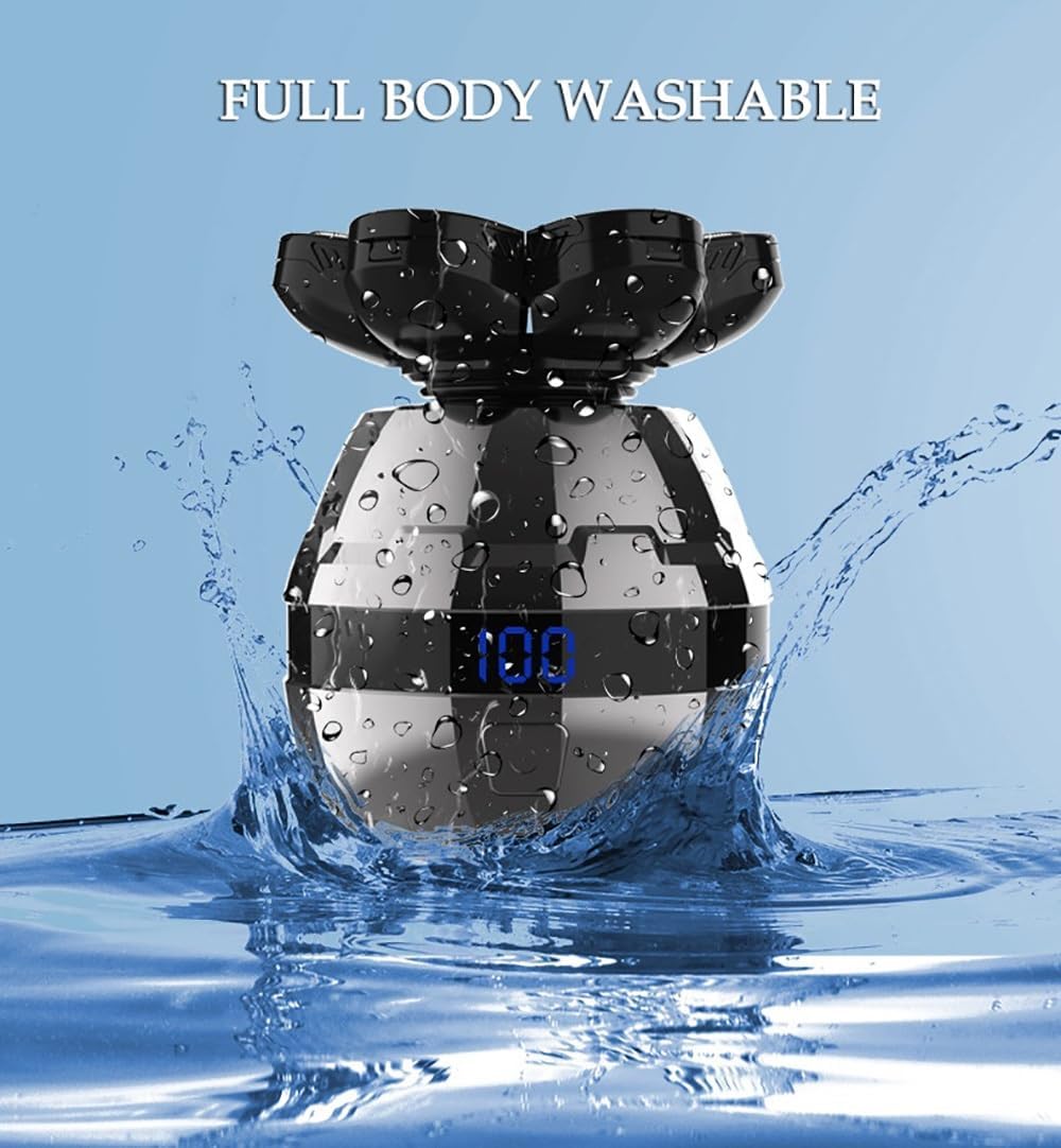 Head Shaver for Men, 6 in 1 Electric Shaver 6 Head Razor Electric Bald Machine Beard Razor Full Body Wash Wet & Dry