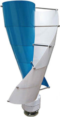 3000W Wind Power Turbine Generator Set 12V 24V 48V 220V Wind Turbine Spiral Vertical Wind Turbine Generator Windmill for Home Outdoor Garden Boat (Blue)