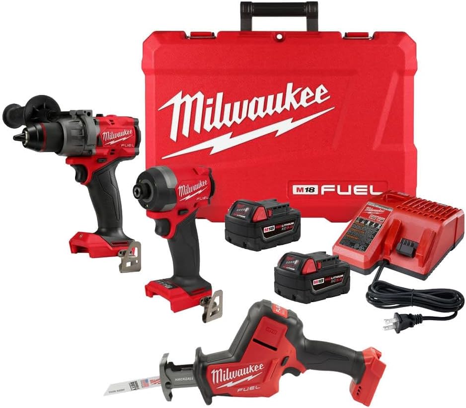 Milwaukee M18 FUEL 3-Tool Combo Kit Bundle