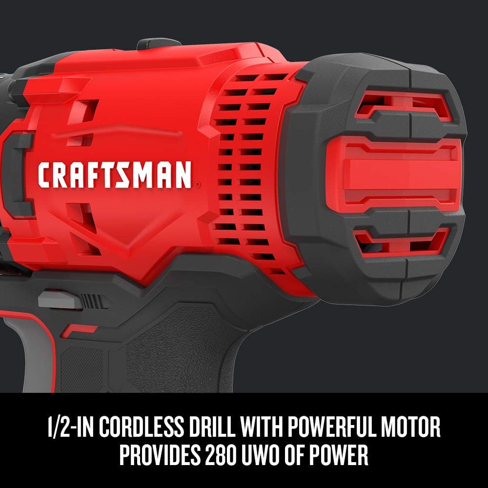 CRAFTSMAN V20 MAX Cordless Drill and Impact Driver, Power Tool Combo Kit with 2 Batteries and Charger (CMCK200C2) & (1) V20 Lithium Ion Battery, 4.0-Amp Hour (CMCB204)
