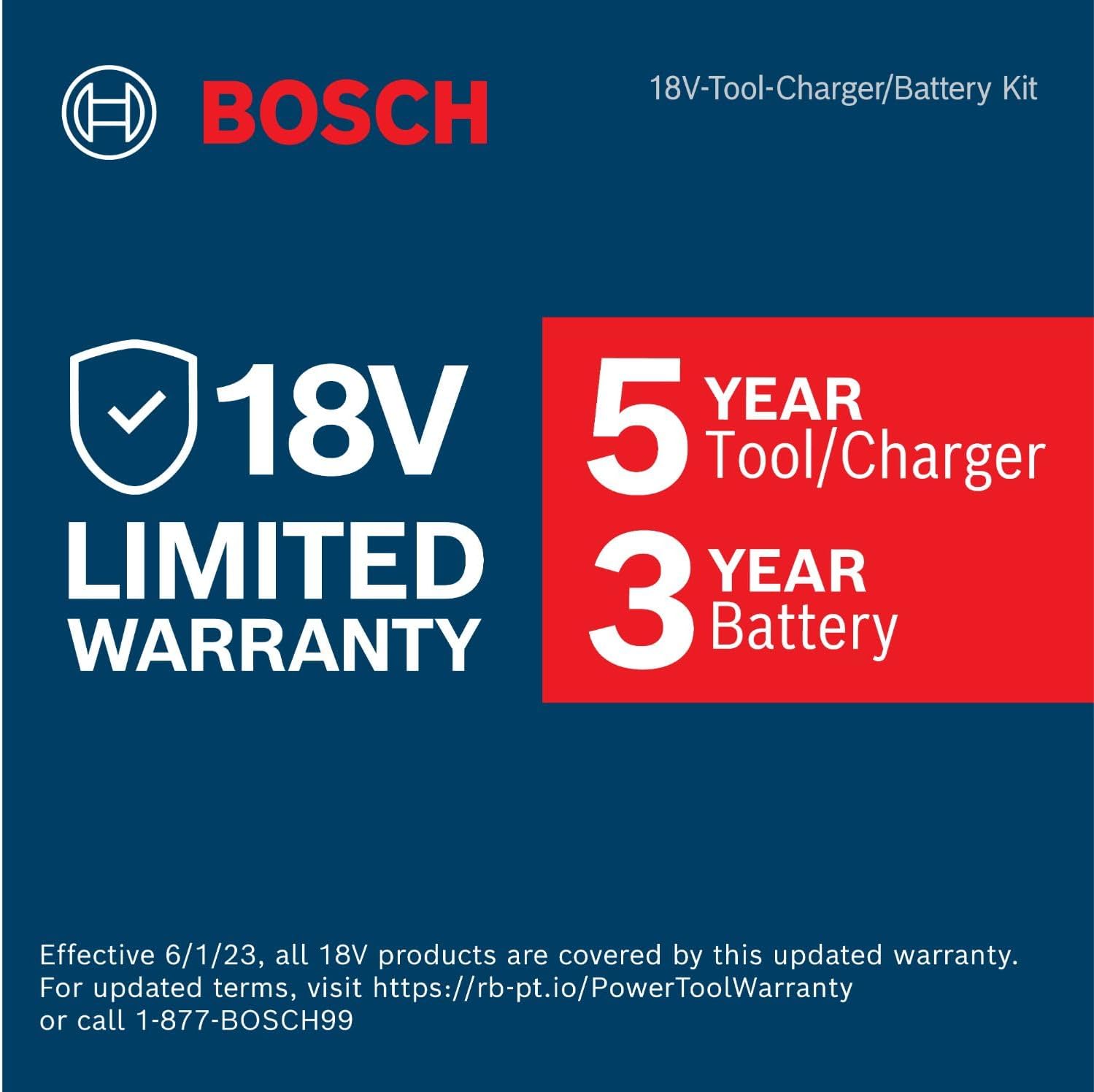 Bosch GXL18V-240B22 18V 2-Tool Combo Kit with 1/2 In. Hammer Drill/Driver, Two-In-One 1/4 In. and 1/2 In. Bit/Socket Impact Driver/Wrench and (2) 2 Ah Standard Power Batteries