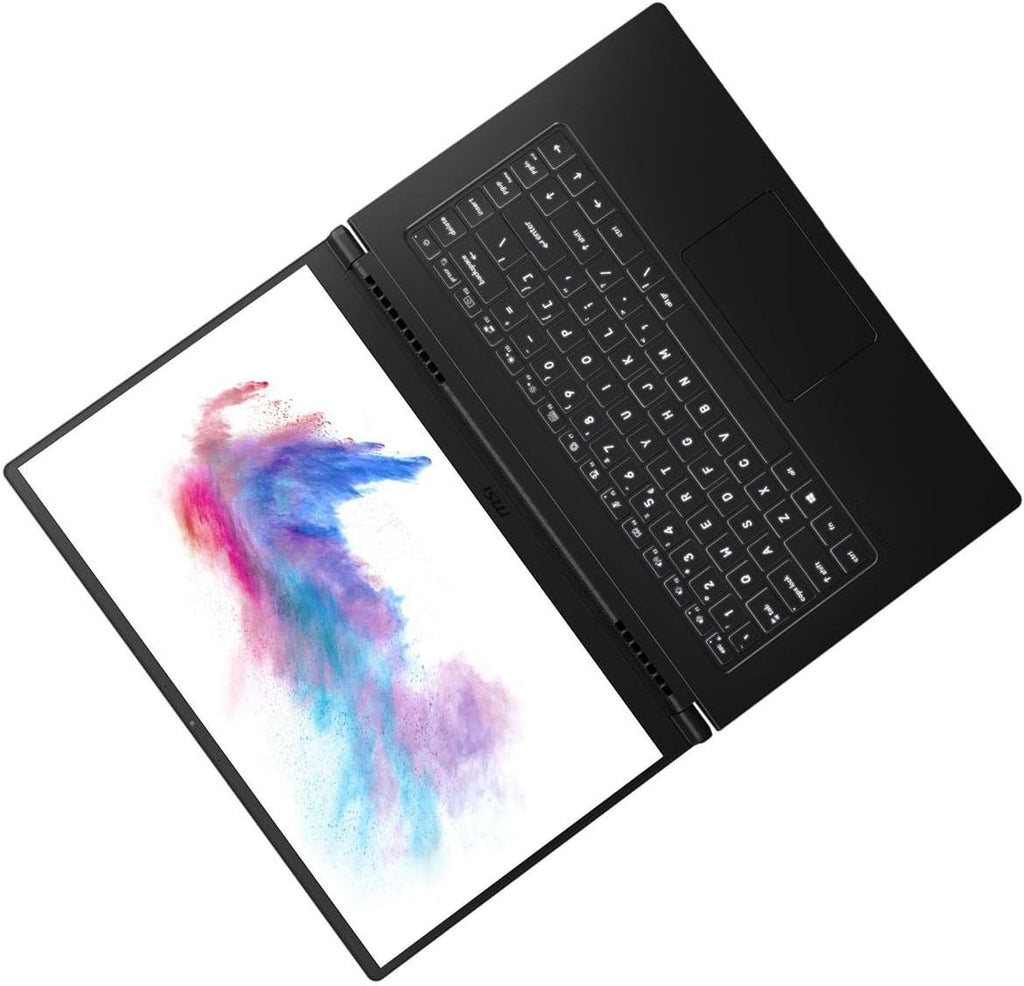 MSI Modern 15 A10M-455 15.6' Full HD Notebook Computer, Intel Core i5-10210U 1.6GHz, 8GB RAM, 512GB SSD, Windows 10 Home, Oynx Black Brushed