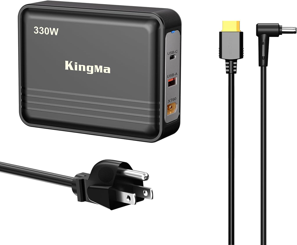 330W Gaming Laptop Charger for ASUS ROG Strix Scar18, 3-Port PD 3.0 (20V/16.5A) Fast Charging Adapter Compatible with ROG Strix Scar 16 /G16/17/18/Duo 16 GX6509,Round connector, for models before 2025