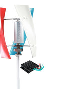 3000W Wind Turbine Generator Kit, 3 Blades Wind Power Turbine Portable No Noise W/Controller for Outdoor Courtyard Use and Wind Turbine Systems (12V-48V)
