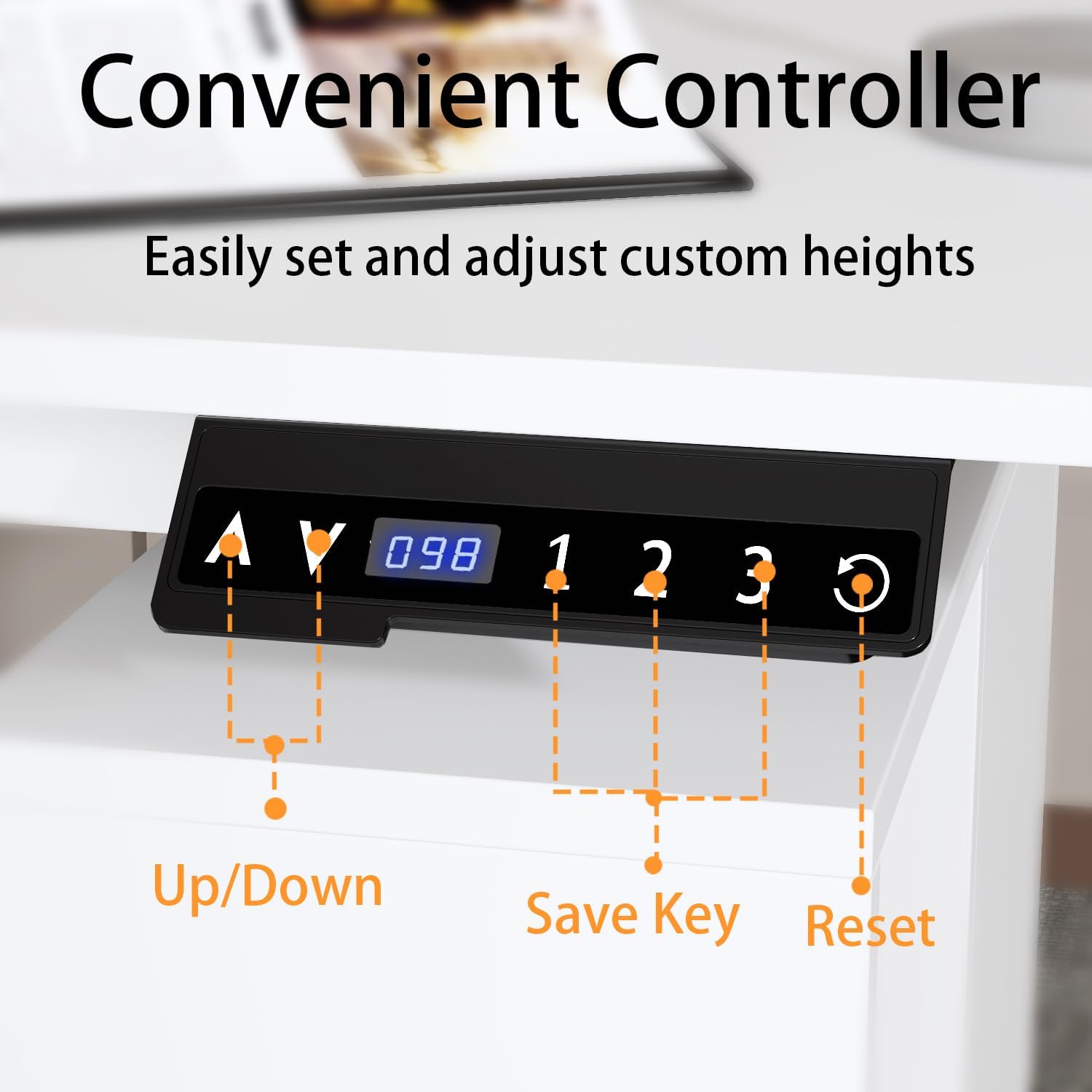 63' W Height Adjustable Standing Desk with Drawers & Cabinet, Electric Stand up Desk with Storage, C Shaped Home Office Table Corner Computer Workstation, White (28.1'-46.6' H)