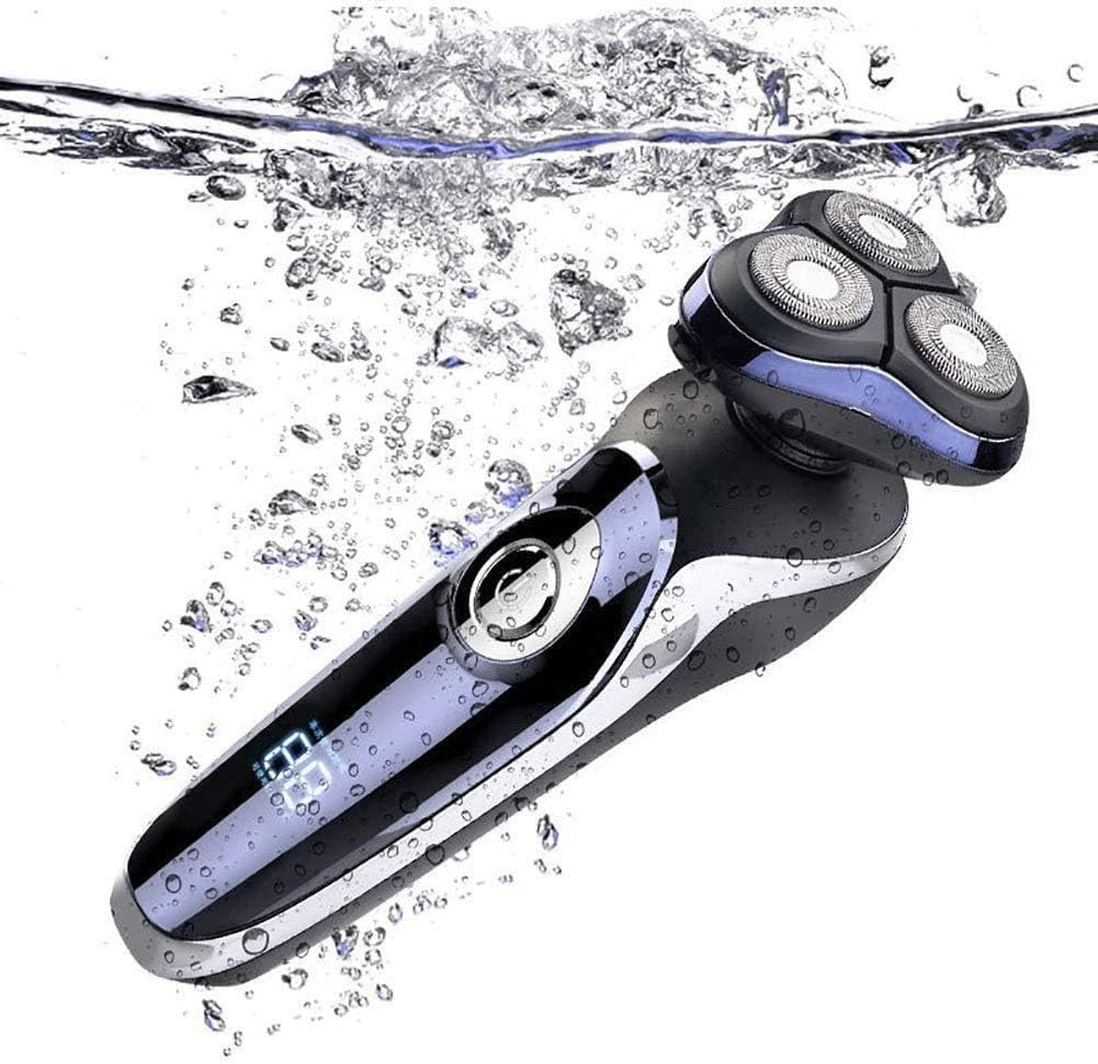 Electric Shavers,Rechargeable Wet/Dry Electric Shaver with Trimmer Attachment,Multifunctional Shaver LCD Full Body Washing Electric Shaver Men Shaver Rechargeable Home Barber Kit
