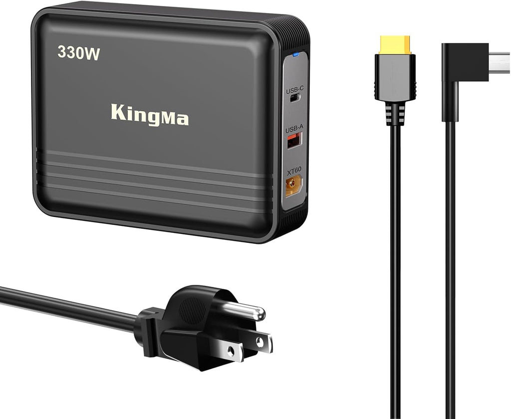 330W 20V/16.5A Laptop Charger Replacement for Razer Blade 18 (RTX 4060/4070),Multi Port PD 3.0 Fast Charging Adapter,XT60 Port,Compatible with Razer Blade 14/15/16/17, for Gaming&Engineering Laptop