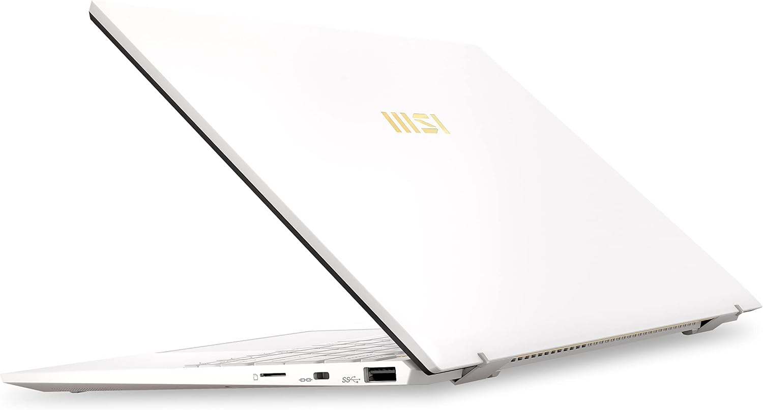 msi Prestige 13 EVO 13.3' FHD+ Laptop: Intel Core i5-1240P, Intel Iris Xe, 16GB DDR4, 512GB NVMe SSD, Thunderbolt 4, HDMI, MicroSD Card Reader, Win 11 Home: Pure White A12M-070US