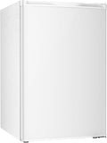 Antarctic Star 4.5 Cu.Ft Compact Refrigerator with Freezer,Mini Fridge Single Door with Adjustable Thermostat,Removable Glass Shelves for Apartment/Dorm/Office,WHITE