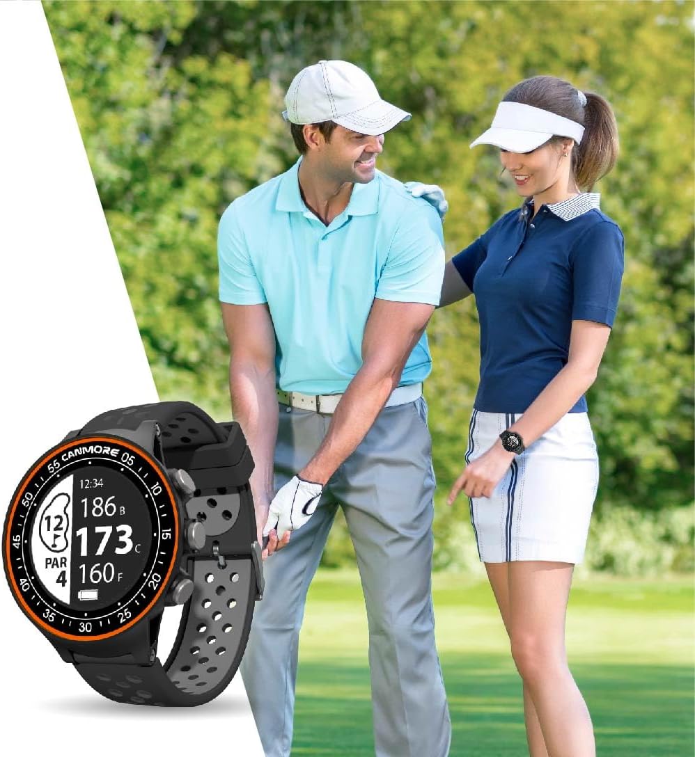 CANMORE TW411 Golf GPS Watch with Fitness Tracker, 41,000+ Free Preloaded Worldwide Course, Upgraded IC Chip, Blue