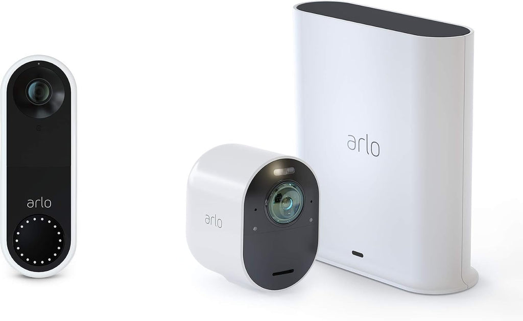 Arlo VMK5140-100NAS Ultra - 4K UHD Wire-Free Security Camera, Color Night Vision, Spotlight, 2-Way Audio, Indoor/Outdoor | with Arlo Video Doorbell