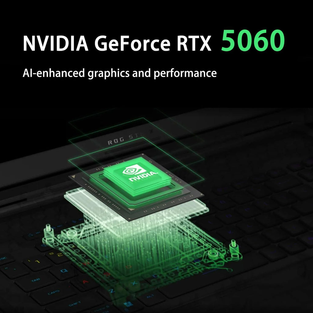 ASUS ROG Strix G16 RTX 5060 Gaming Laptop, 16' FHD+ 165Hz, Intel i7-14650HX (Beats Intel i9-13900), 64GB DDR5 RAM, 2TB SSD, RGB Lightbar, ROG Cooling, Bundle with PCO Laptop Cooler, Grey, W11P