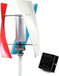 Low Noise 3000W-6000W Vertical Axis Wind Turbines Generator, 12V-220V with Controller AC Wind Power Vertical for Home Hybrids Streetlight