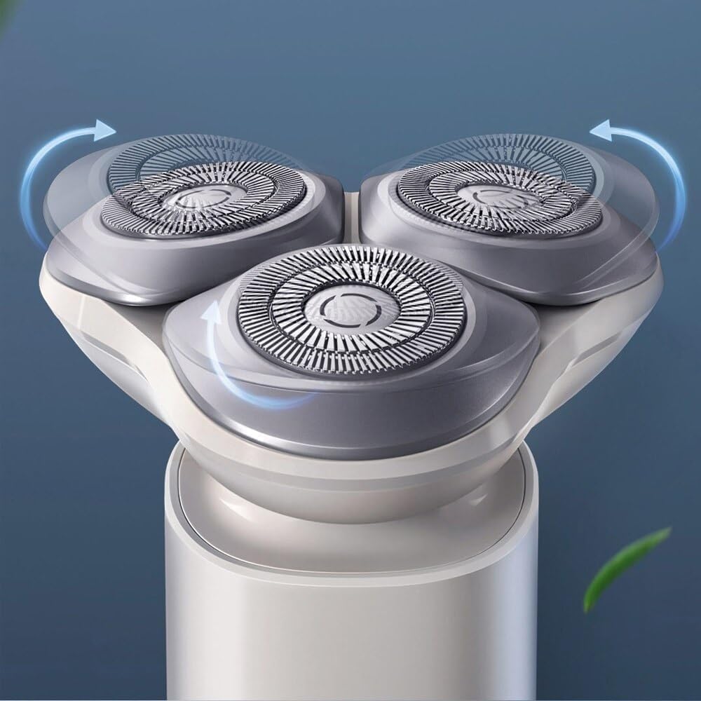 Electric Shavers for Men, Mens Electric Shavers Dry Wet Shaving Beard Trimmer Cutter Portable Razor Razors Hair Cutting Machine (Color : Blue)