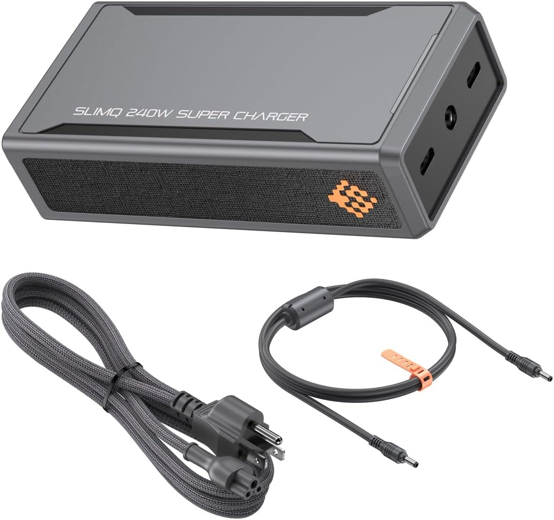 𝐒𝐥𝐢𝐦𝐐 GaN Charger for Laptop, DC 20V and USB C PD3.0 240W 230W 200W 180W 170W Universal Gaming Laptop Charger AC Adapter Compatible with Dell MSI Lenovo HP Razer Asus Acer (Without DC Adapter)