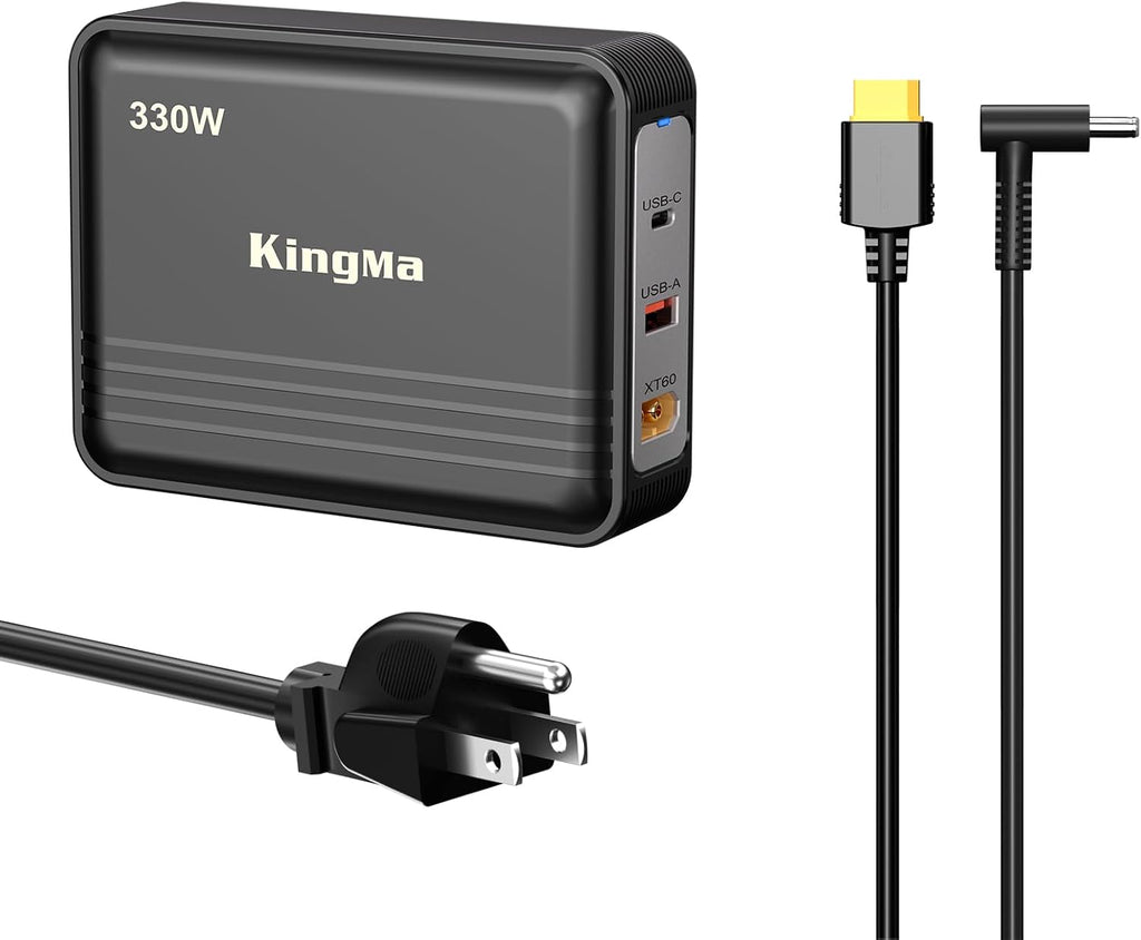 330W Universal Gaming Laptop Charger for HP (20V/16.5A), XT60 Port with 45-30mm Cable,3-Port Portable Travel Adapter, PD3.0 Fast Charging,Compatible with HP OMEN15/16/17/Pavilion16/15