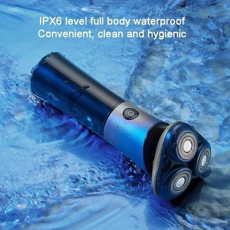 Electric Razor for Men, Men's Electric Shaver 3D Floating Blade Washable Type-C Rechargeable Razor Waterproof Digital Display Face Shaving Beard Machine