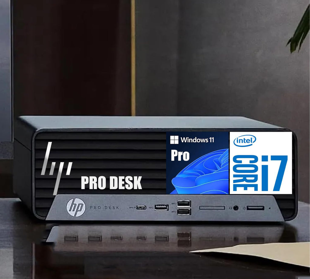 HP Pro SFF 400 G9 Desktop Computer | Intel Core i7-12700, 16-Core Processor (8 P-cores + 8 E-cores), Up to 5.4GHz | 32GB RAM, 1TB SSD | WiFi 6 | USB Type-C 10Gbps, HDMI DisplayPort | Win 11 Pro