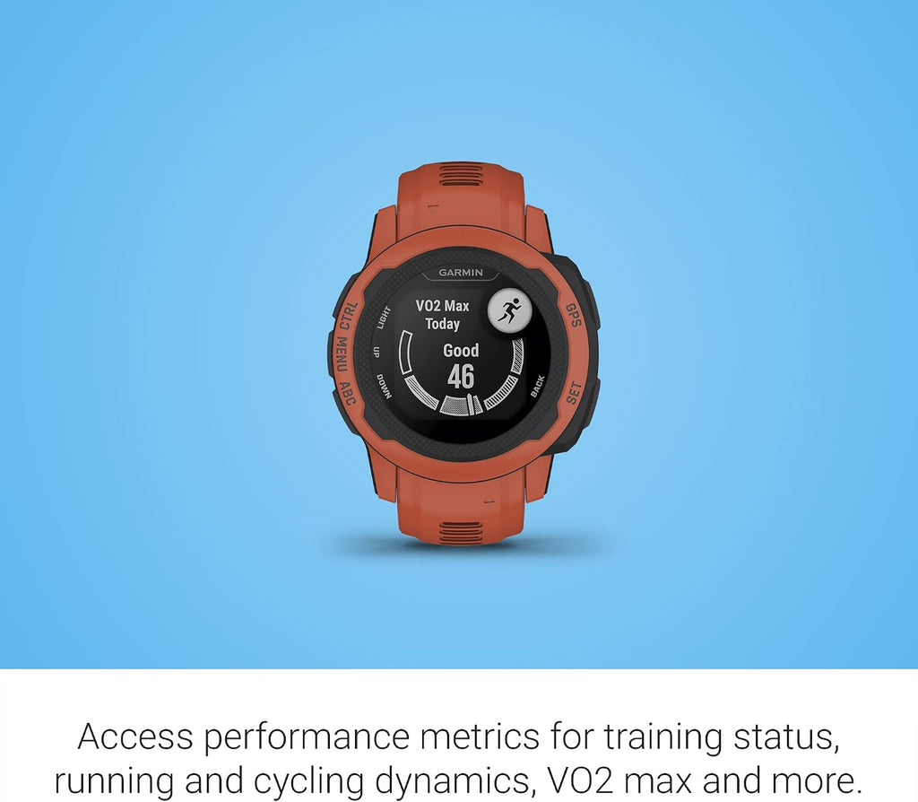Garmin Instinct 2S, Smaller-Sized GPS Outdoor Watch, Multi-GNSS Support, Tracback Routing, Poppy (Renewed)