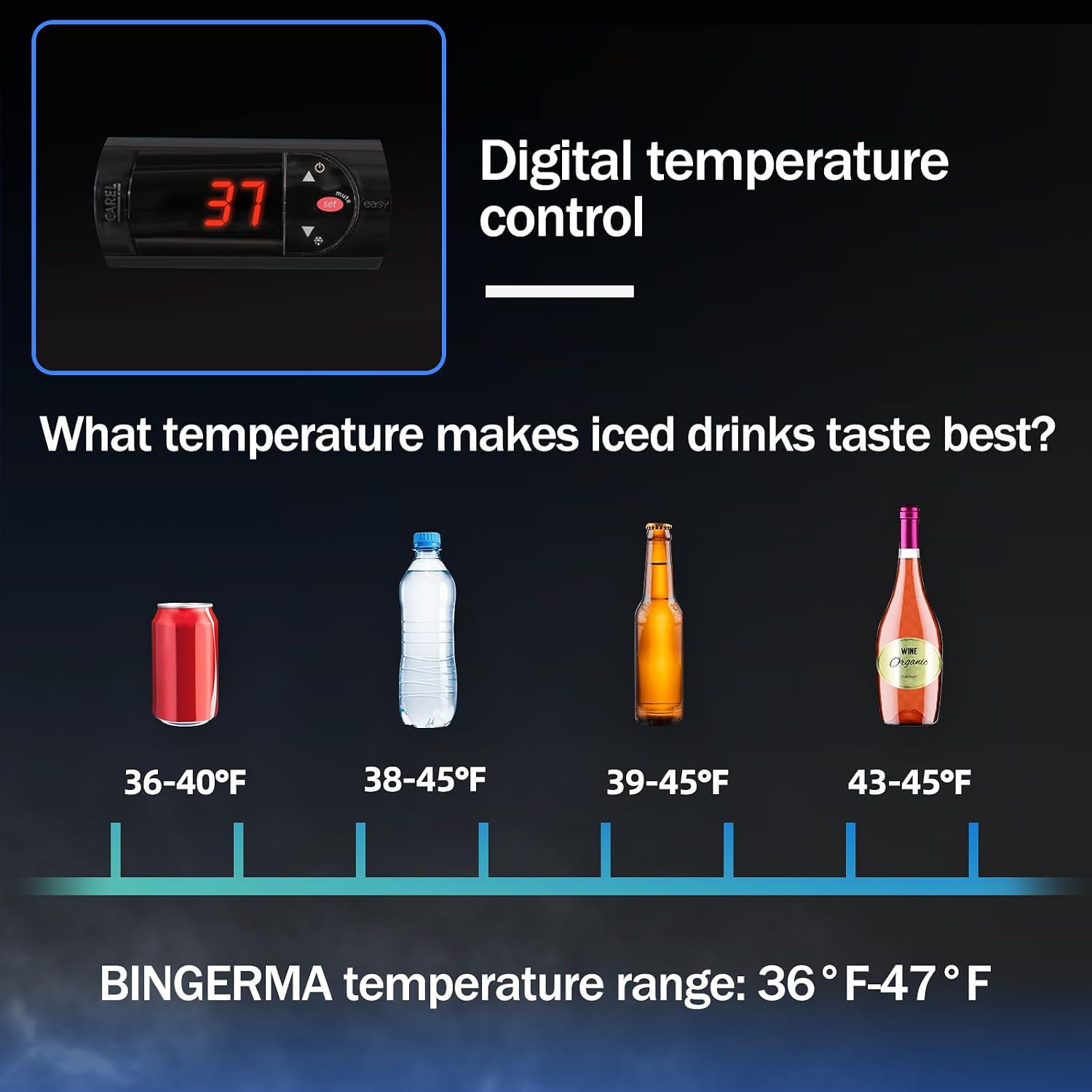 Back Bar Cooler with 2 Glass Doors Commercial Under Counter Beverage Refrigerator 7.4 Cu.ft. ETL Black Drink Fridges for Bar,Office,Convenience Stores