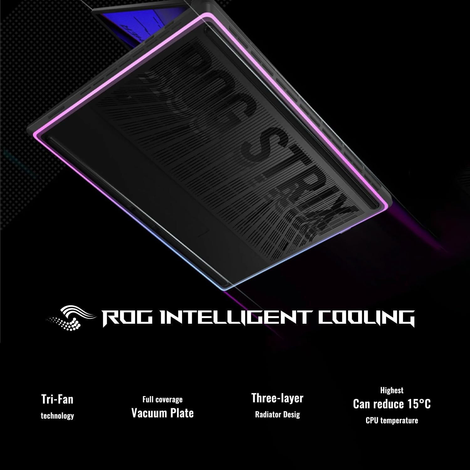 ASUS ROG Strix G16 RTX 5060 Gaming Laptop, 16' FHD+ 165Hz, Intel i7-14650HX(Beats Intel i9-13900), NVIDIA RTX 5060, 32GB RAM, 1TB SSD, RGB Lightbar, ROG Cooling, Bundle with PCO Laptop Cooler