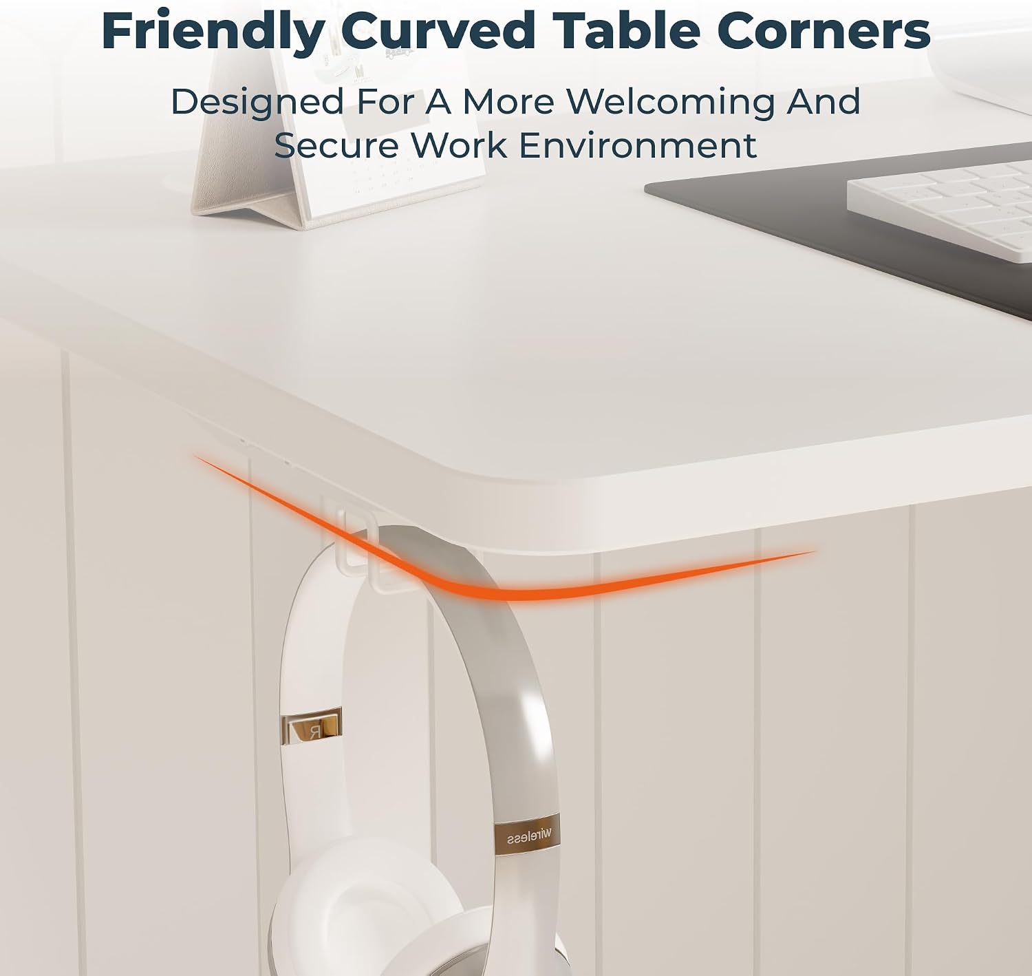 Adjustable Stand Up Desk Standing Desk, 47x24 Inches Home Office Desk with Memory Preset, Computer Workstation Sit Stand Desk Splice, White