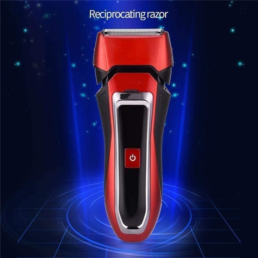 Electric Razor for Men, Electric Shaver with Precision Trimmer, Rechargeable, Wet & Dry Shaver, IPX7 Waterproof,Multifunctional Electric Razor,Red