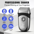 Electric Foil Shaver for Men: Portable Razor for Beard/Face - 3 Floating Blade LED Display Fast Rechargeable IPX7 Waterproof for Travel & Home Carbon