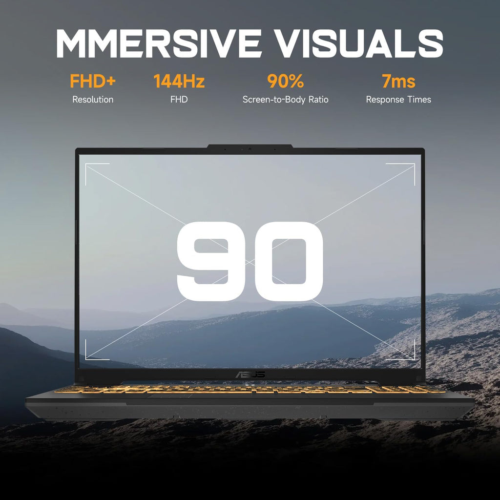ASUS TUF F16 RTX 4050 Pro Gaming Laptop, 16' FHD+ 144Hz, Intel Core 5 210H(Beats Intel i5-14500), NVIDIA RTX 4050, 16GB DDR5 RAM, 1TB SSD, RGB Backlit KB, Bundle with PCO Laptop Cooler