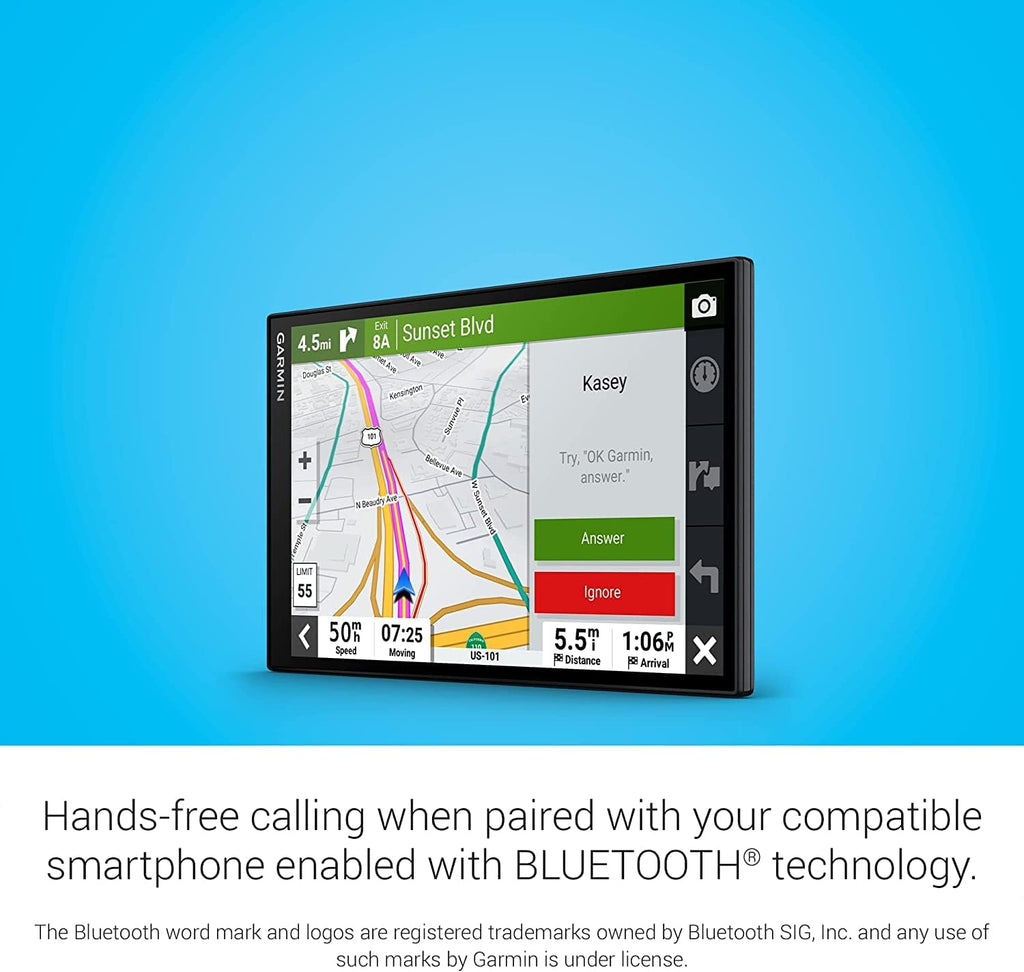 Garmin DriveSmart 86 8-inch Bright Crip Glass Screen Car GPS Navigator (010-02471-00) (Renewed)