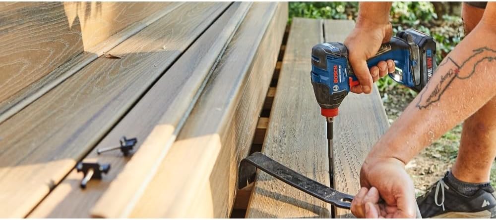 Bosch GXL18V-227B25 18V 2-Tool Combo Kit with Connected-Ready Two-In-One 1/4 In. Bit/Socket Impact Driver/Wrench, 1/2 In. Hammer Drill/Driver and (2) CORE18V® 4 Ah Advanced Power Batteries