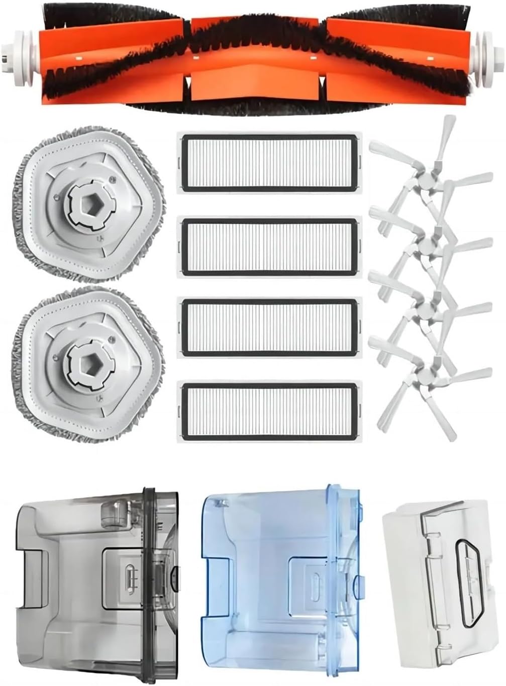 Compatible for Dreame Bot W10 W10pro Self-Cleaning Robot Vacuum and Mop Cleaner Spare Parts Accessories Washable Hepa Filter Replacement(Packaging 13)