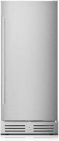 Yeego 15 Inch Beverage Refrigerator, 100 Can Beverage Cooler, Under Counter or Freestanding Drink Fridge with Lock, Auto Defrost, Digital Touch Control, Stainless Steel for Indoor & Covered Outdoor