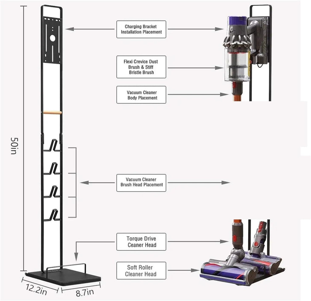 Stable Metal Vacuum Stand，Compatible for Dyson, Storage Bracket, Handheld, Dyson V15, V11, V10, V8, V7, V6, DC30, DC31, DC34, DC35, DC5