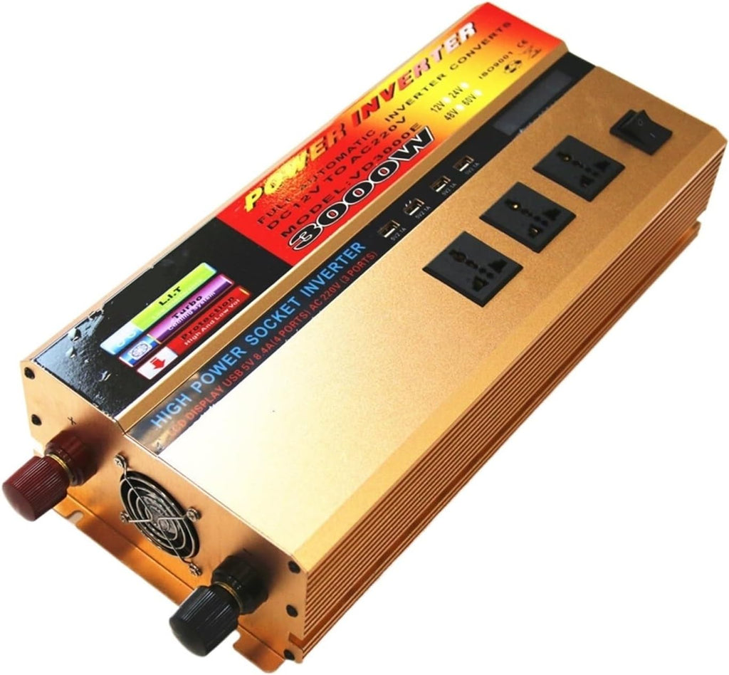 3000W Full Power Solar Home car Inverter 12V to 220V Corrected Wave(24V 110V)