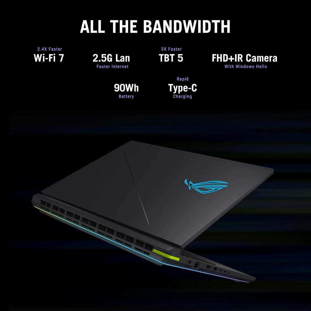 ASUS ROG Strix G16 (2025) Gaming Laptop, 16' ROG Nebula 16:10 2.5K 240Hz/3ms, NVIDIA® GeForce RTX™ 5070Ti, Intel® Core™ U9 HX, 32GB, 1TB, G615LR-DS96-CA