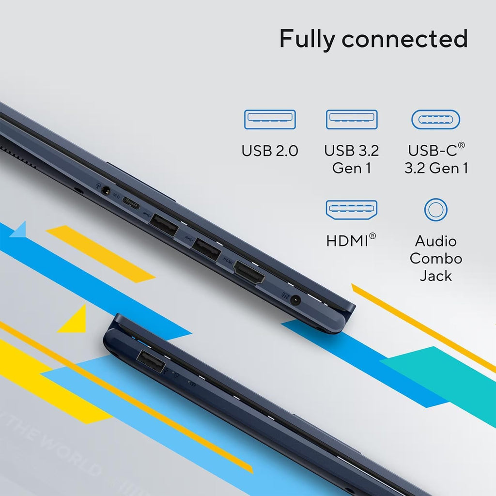 ASUS VivoBook Laptop | Intel 13th Generation 6 Core Processor Up to 4.5GHz (Beat i7-1195G7) | 24GB RAM | 512GB PCIe SSD | 14' FHD Display | Bluetooth | HDMI | Thin & Light | Windows 11