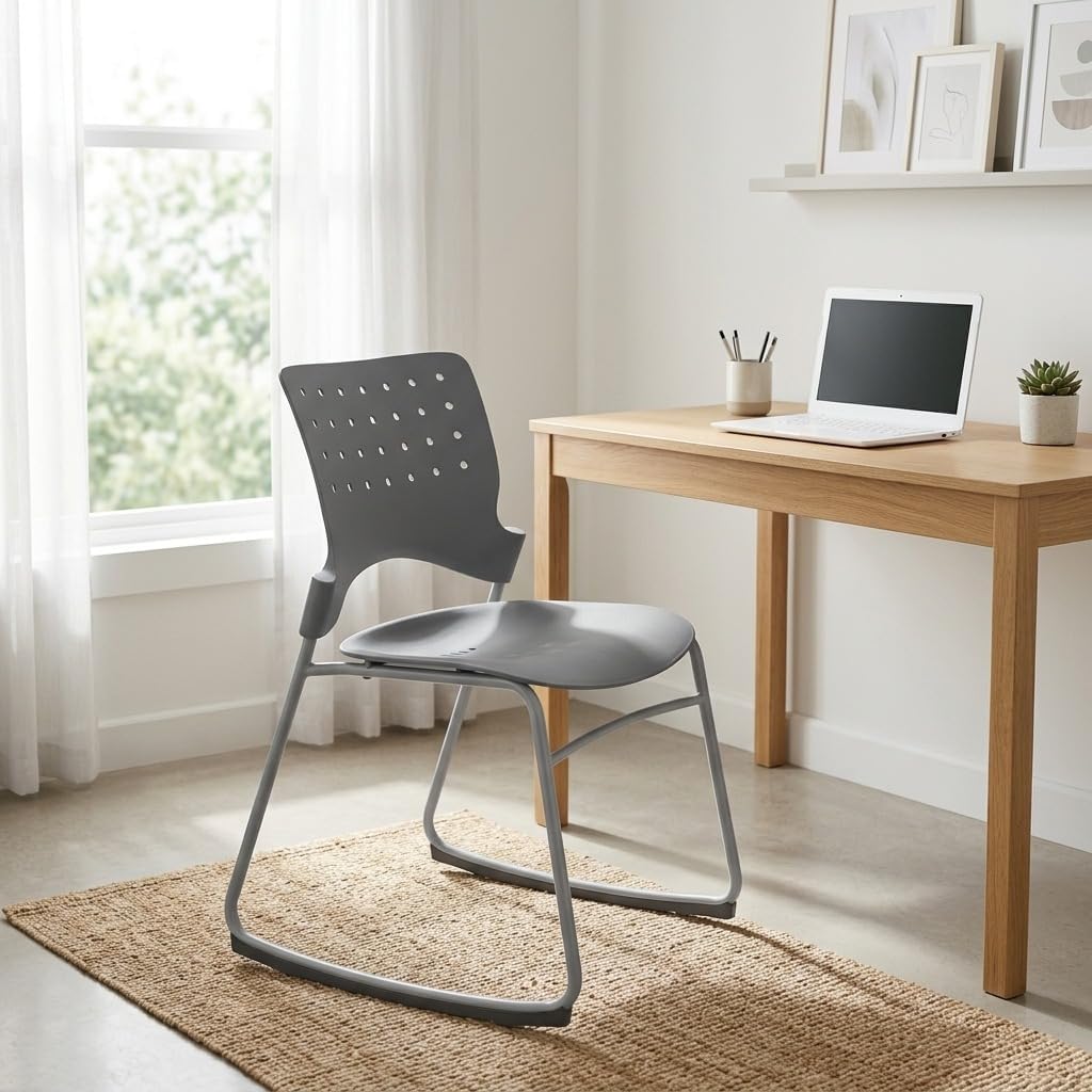 Learniture Ballard Rocker Chair for Classrooms, Offices, Studios, Ergonomic Design Graphite