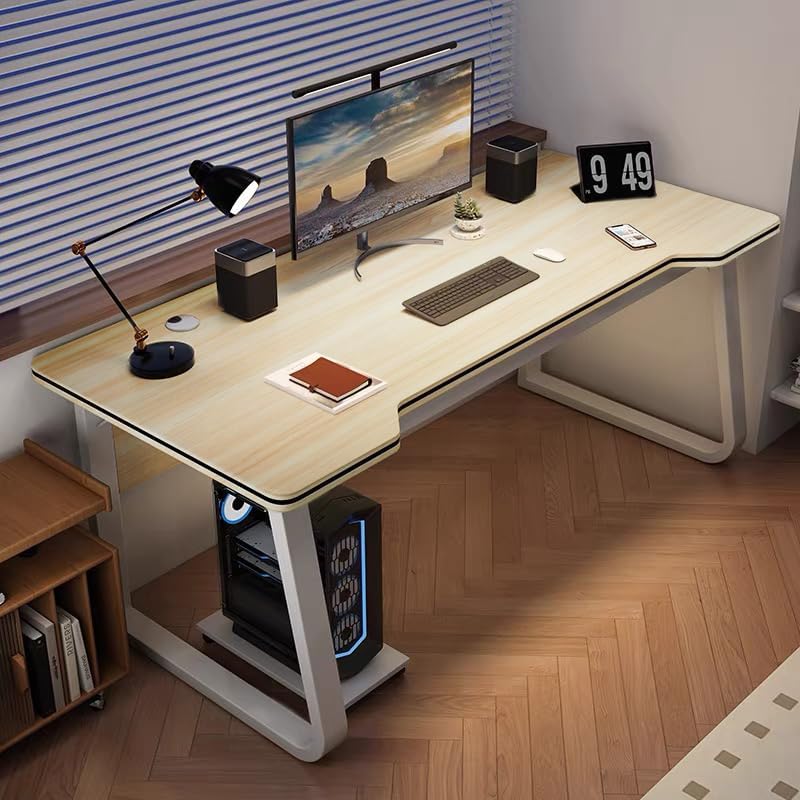 Gaming Desk Computer Writing Table Student Art Modren Simple Style PC Wood Suitable Portable Desk for Home, Office
