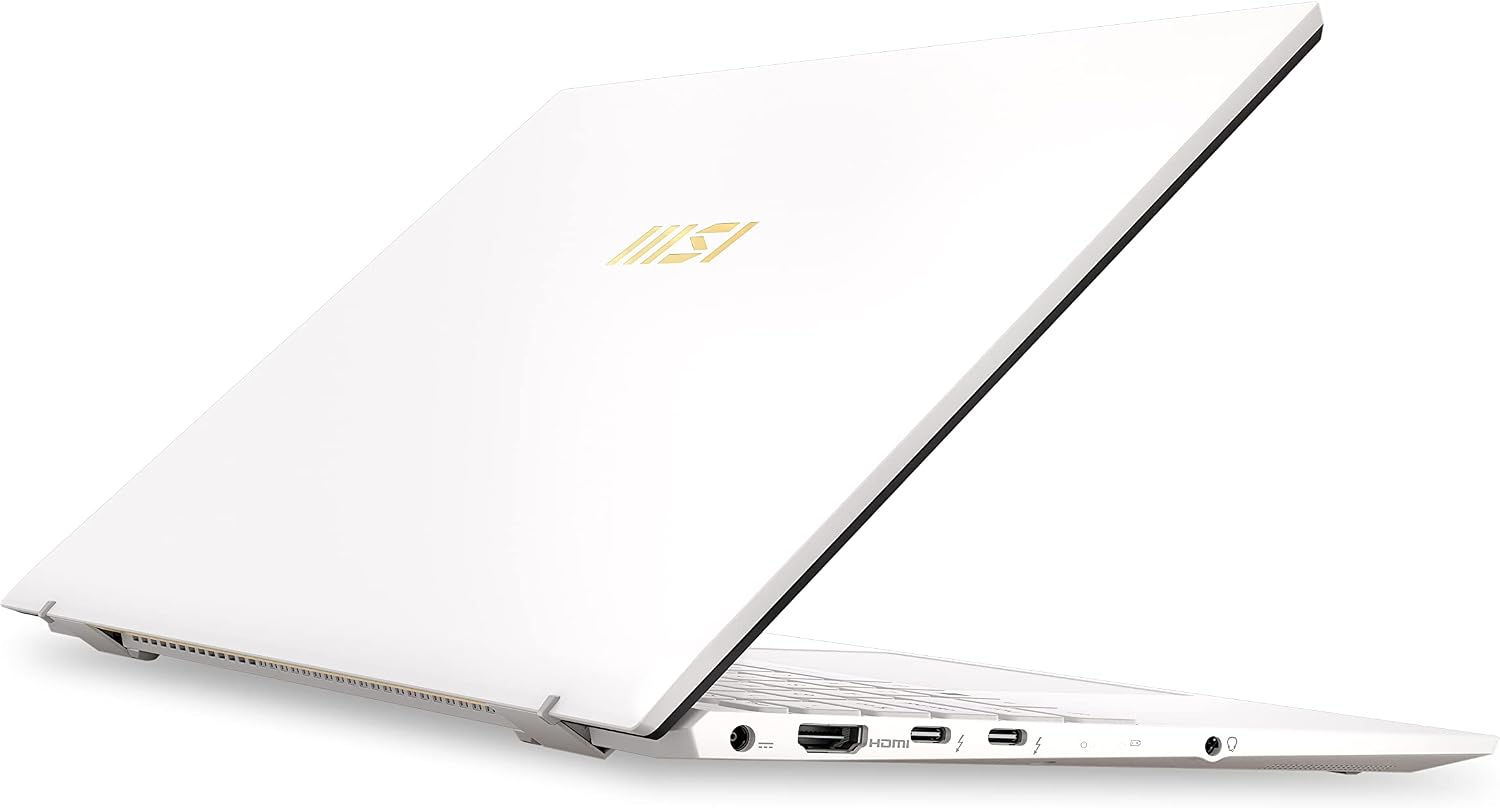 msi Prestige 13 EVO 13.3' FHD+ Laptop: Intel Core i5-1240P, Intel Iris Xe, 16GB DDR4, 512GB NVMe SSD, Thunderbolt 4, HDMI, MicroSD Card Reader, Win 11 Home: Pure White A12M-070US