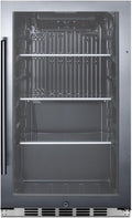 Summit SPR488BOSH34C 19 Inch Wide 3.13 Cu. Ft. Beverage Cooler with Weatherproof Exterior - Stainless Steel