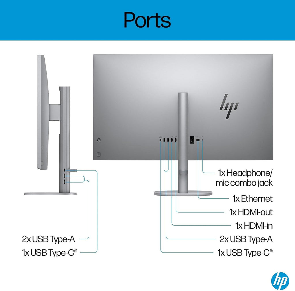 HP OmniStudio X 32 31.5' 4K UHD (3840x2160) All-in-One Desktop PC - Intel Core Ultra 7 258V up to 4.8 GHz, 32GB DDR5 RAM, 1TB NVMe SSD, Intel Arc Graphics, Wireless Keyboard & Mouse, Windows 11 Home