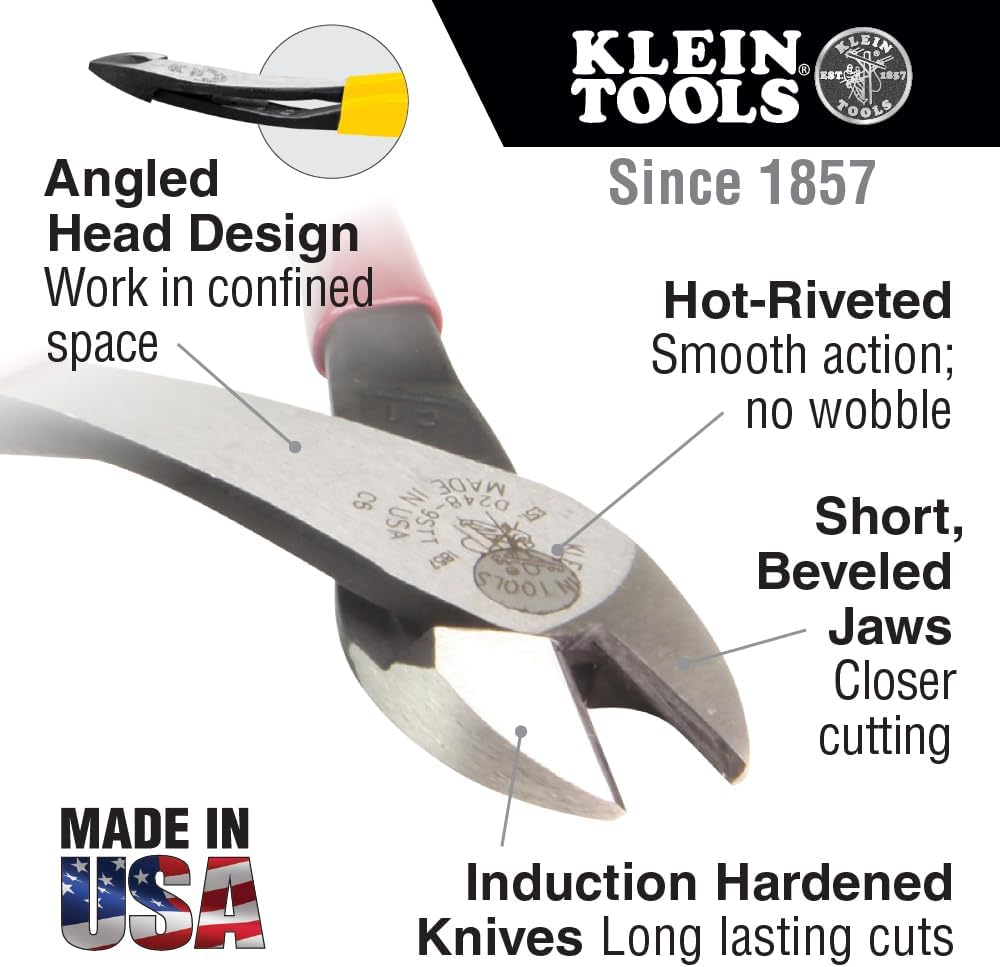 Klein Tools 92906 Tool Set, Basic Kit has Klein Hand Tools for Apprentice or Home: Pliers, Wire Stripper / Cutter, Screwdrivers, 6-Piece