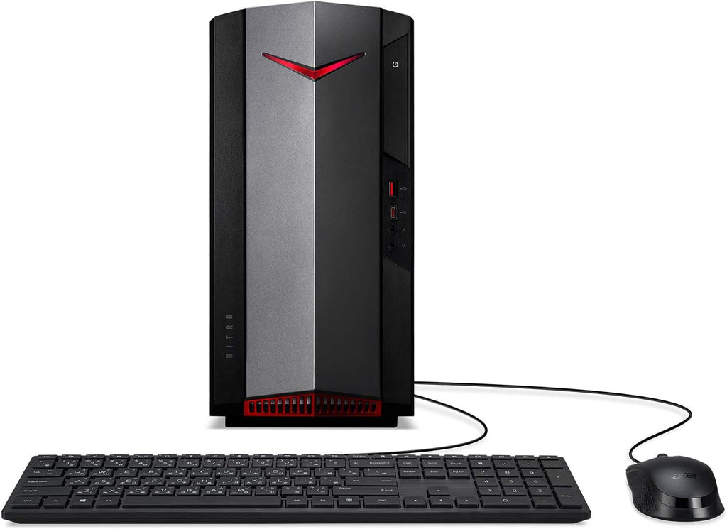 acer Nitro 50 N50-640-UR13 Gaming Desktop | 12th Gen Intel Core i5-12400F 6-Core Processor | NVIDIA GeForce RTX 3050 | 16GB 3200MHz DDR4 | 512GB SSD | 1TB HDD | Intel Wi-Fi 6E AX211 | Windows 11 Home