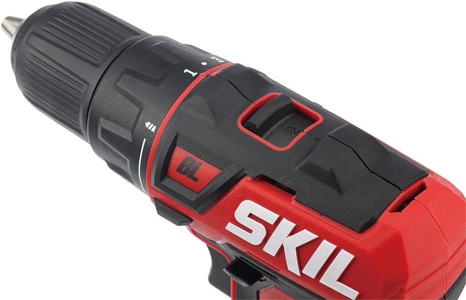 SKIL 5-Tool ComboKit: PWRCore 12 Brushless 12V Drill Driver, Impact Driver, Oscillating MultiTool, Area Light and Bluetooth Speaker, Includes Two 2.0Ah Lithium Batteries and PWRJump Charger - CB736801