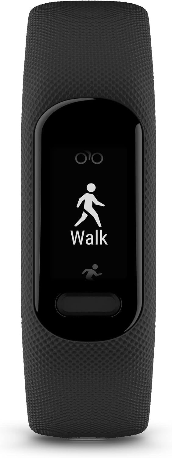 Garmin vívosmart® 5, Fitness Tracker, Long-Lasting Battery, Simple Design, Black Large