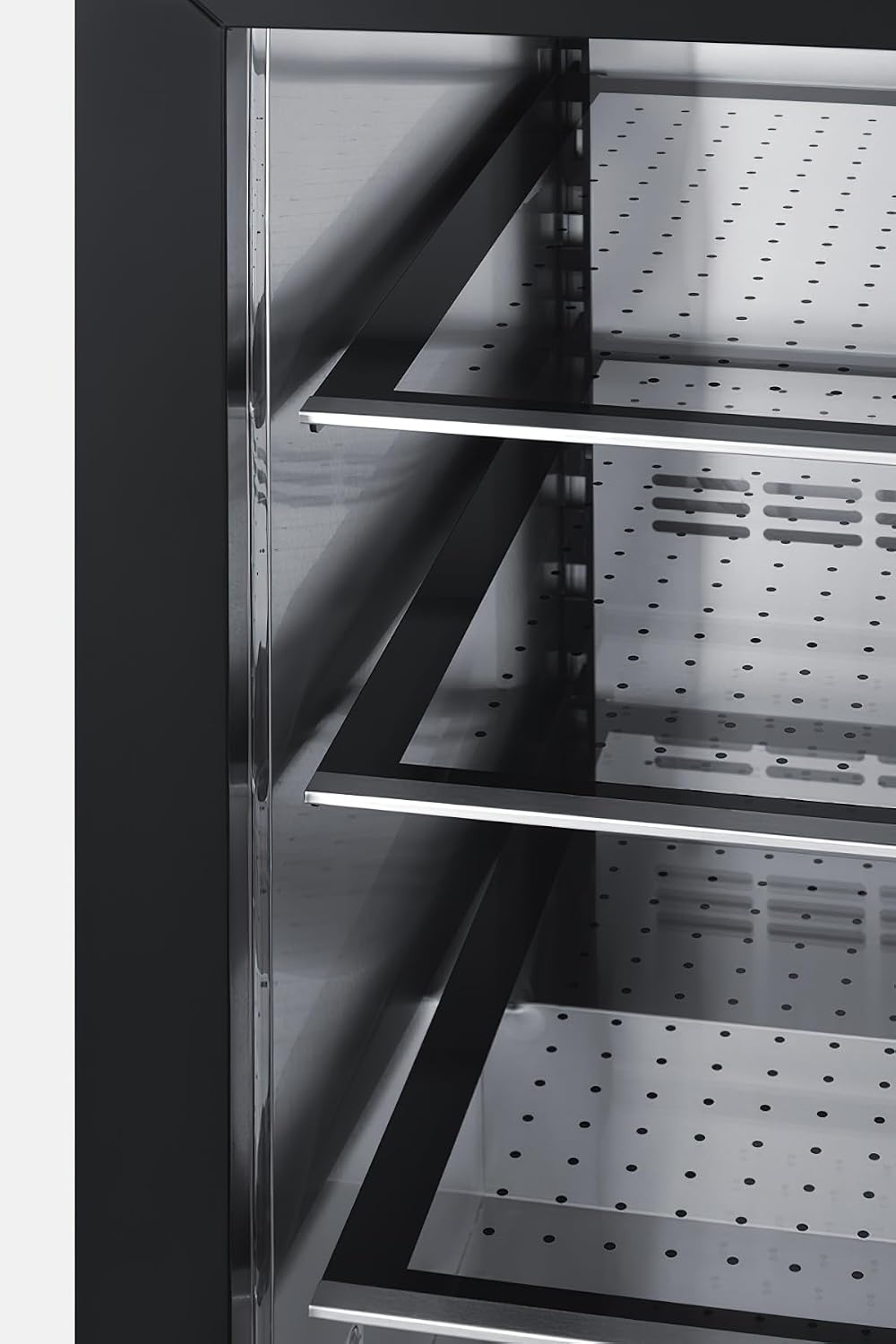 Summit 24 Inch Beverage Refrigerator with Glass Door, 3.5 Cu.ft., Shallow Depth Undercounter, Commercially Approved- SDHG2443PNR (RHD, Panel Ready) (Panel not included)