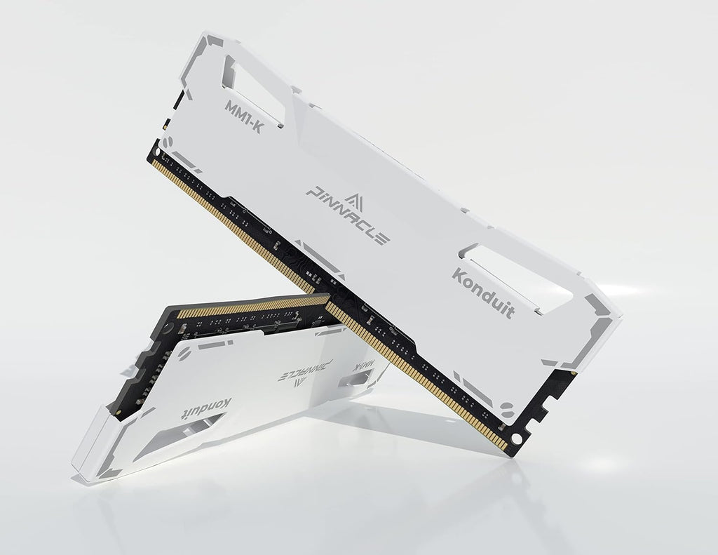 Timetec Pinnacle Konduit 16GB DDR4 3200MHz PC4-25600 CL16-20-20-40 XMP2.0 Overclocking 1.35V Dual Rank Compatible for AMD and Intel Desktop Gaming PC Memory Module - White