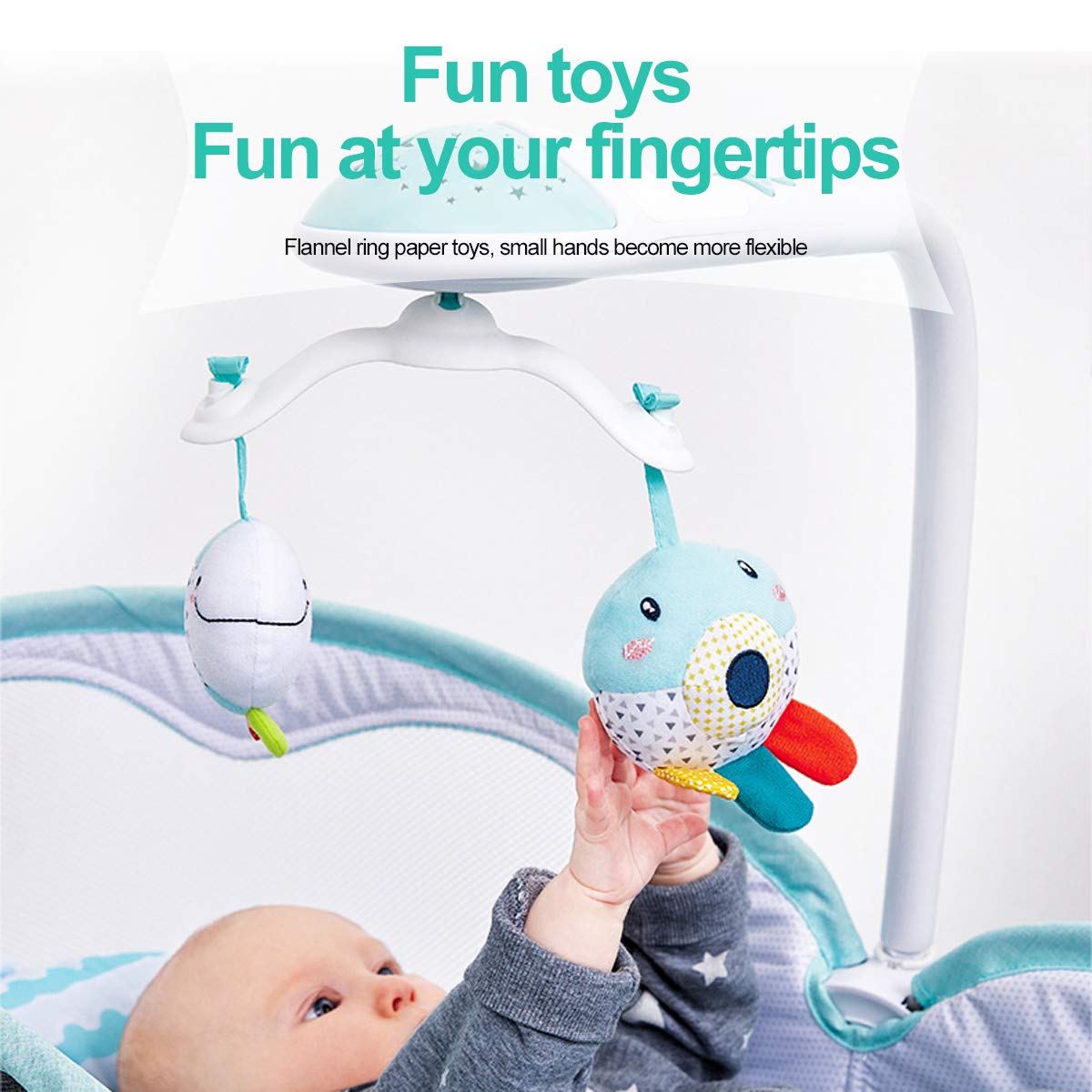 3-in-1 Baby Bouncers, Can sit and Lie Down, Brilliant Bouncer,Rocking Bouncer, Soothing Vibration, 3rd Gear Adjustment, Suitable for Babies Boys/Babies Girls/Newborns Baby