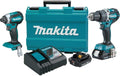 Makita XT269R 18V LXT Lithium-Ion Compact Brushless Cordless 2-Pc. Combo Kit (2.0Ah), Blue